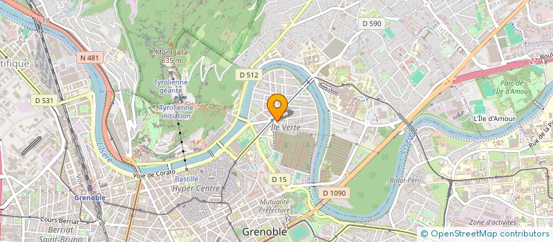 localisation de l'entreprise CAISSE DE CREDIT MUTUEL DES PROFESSIONS DE SANTE à GRENOBLE