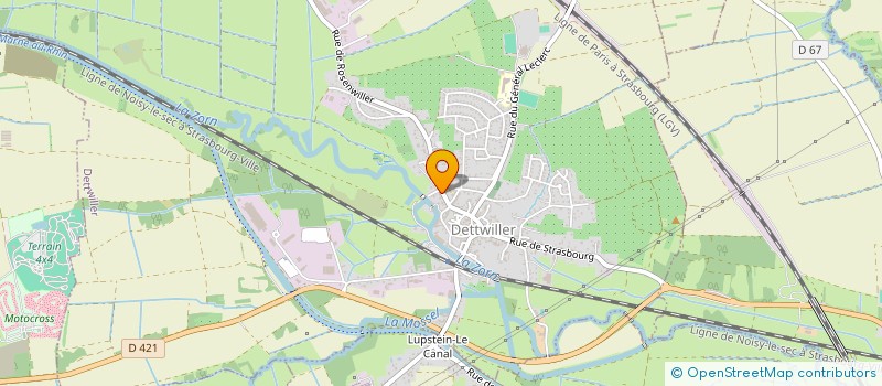 localisation de l'entreprise CAISSE DE CREDIT MUTUEL DETTWILLER NEUWILLER  DETTWILLER