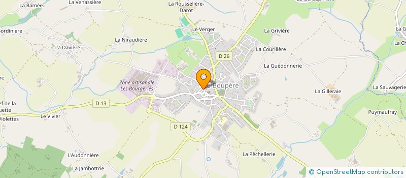 localisation de l'entreprise CAISSE DE CREDIT MUTUEL DU BOUPERE  LE BOUPERE