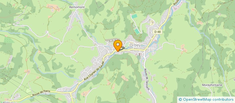 localisation de l'entreprise CAISSE DE CREDIT MUTUEL DU CANTON VERT  ORBEY