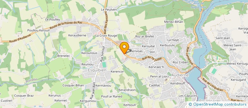 localisation de l'entreprise CAISSE DE CREDIT MUTUEL DU CAP SIZUN  AUDIERNE