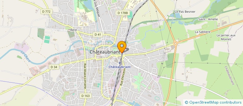 localisation de l'entreprise CAISSE DE CREDIT MUTUEL DU CASTELBRIANTAIS à CHATEAUBRIANT