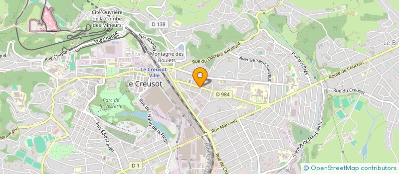 localisation de l'entreprise CAISSE DE CREDIT MUTUEL DU CREUSOT  LE CREUSOT