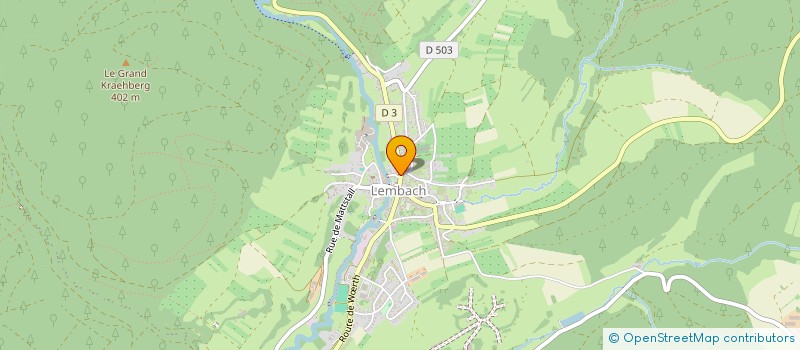 localisation de l'entreprise CAISSE DE CREDIT MUTUEL DU FLECKENSTEIN  LEMBACH