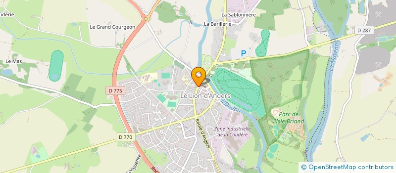 localisation de l'entreprise CAISSE DE CREDIT MUTUEL DU LION D'ANGERS  LE LION D'ANGERS