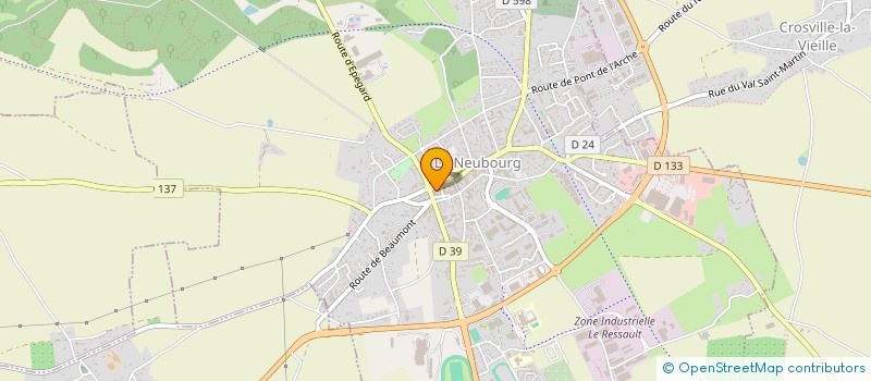 localisation de l'entreprise CAISSE DE CREDIT MUTUEL DU NEUBOURG  LE NEUBOURG