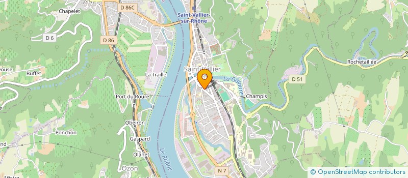 localisation de l'entreprise CAISSE DE CREDIT MUTUEL DU NORD DROME  SAINT-VALLIER