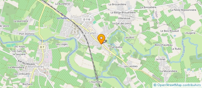 localisation de l'entreprise CAISSE DE CREDIT MUTUEL DU PALLET  LE PALLET