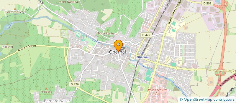 localisation de l'entreprise CAISSE DE CREDIT MUTUEL DU PAYS DE SAINTE ODILE  OBERNAI