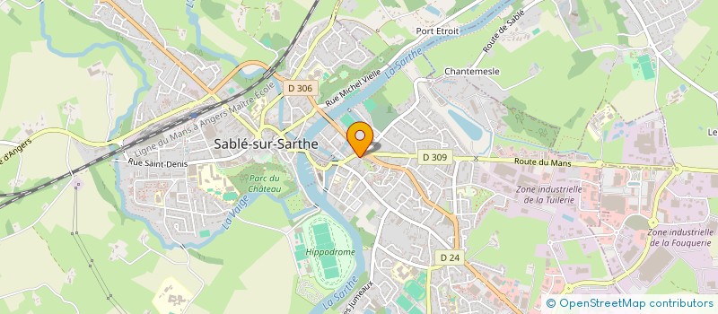 localisation de l'entreprise CAISSE DE CREDIT MUTUEL DU PAYS SABOLIEN à SABLE-SUR-SARTHE