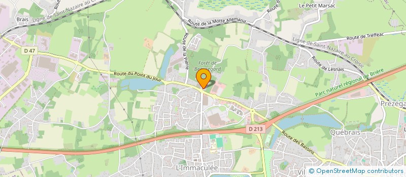 localisation de l'entreprise CAISSE DE CREDIT MUTUEL DU POINT DU JOUR  SAINT-NAZAIRE