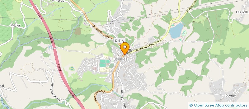 localisation de l'entreprise CAISSE DE CREDIT MUTUEL DU SALEVE  CRUSEILLES