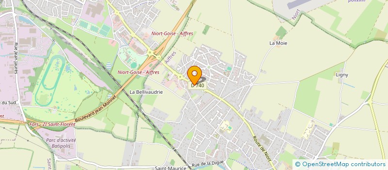 localisation de l'entreprise CAISSE DE CREDIT MUTUEL DU SUD NIORTAIS  AIFFRES