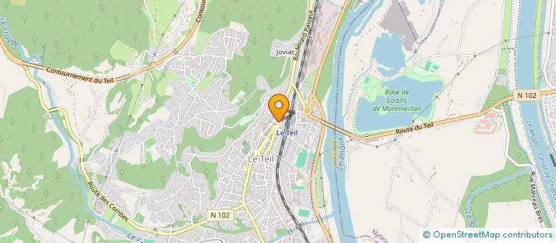 localisation de l'entreprise CAISSE DE CREDIT MUTUEL DU TEIL  LE TEIL