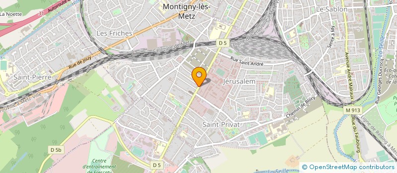 localisation de l'entreprise CAISSE DE CREDIT MUTUEL DU VAL DE SEILLE  MONTIGNY-LES-METZ