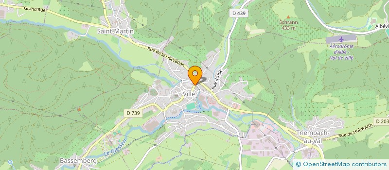 localisation de l'entreprise CAISSE DE CREDIT MUTUEL DU VAL DE VILLE  VILLE