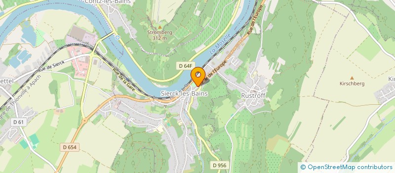 localisation de l'entreprise CAISSE DE CREDIT MUTUEL DU VAL SIERCKOIS  SIERCK-LES-BAINS