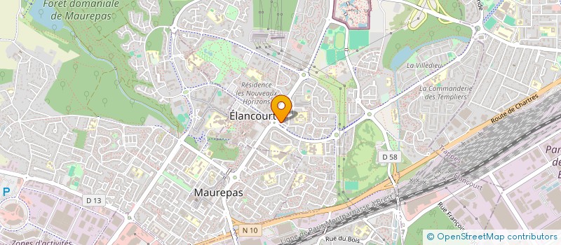 localisation de l'entreprise CAISSE DE CREDIT MUTUEL ELANCOURT  ELANCOURT