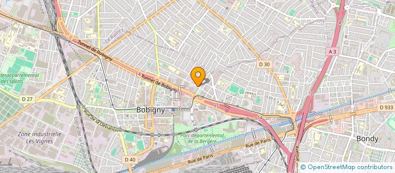 localisation de l'entreprise CAISSE DE CREDIT MUTUEL ENSEIGNANT BOBIGNY  BOBIGNY