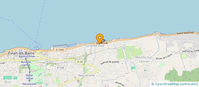 localisation de l'entreprise CAISSE DE CREDIT MUTUEL EVIAN  EVIAN-LES-BAINS