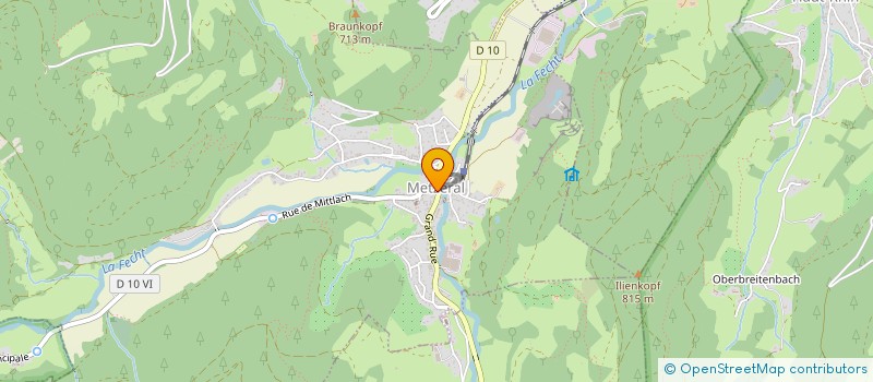 localisation de l'entreprise CAISSE DE CREDIT MUTUEL GRANDE VALLEE  METZERAL