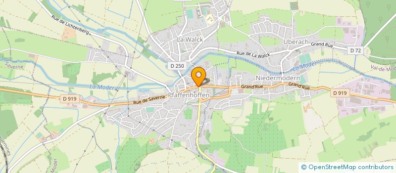 localisation de l'entreprise CAISSE DE CREDIT MUTUEL HANAU VAL DE MODER  VAL-DE-MODER