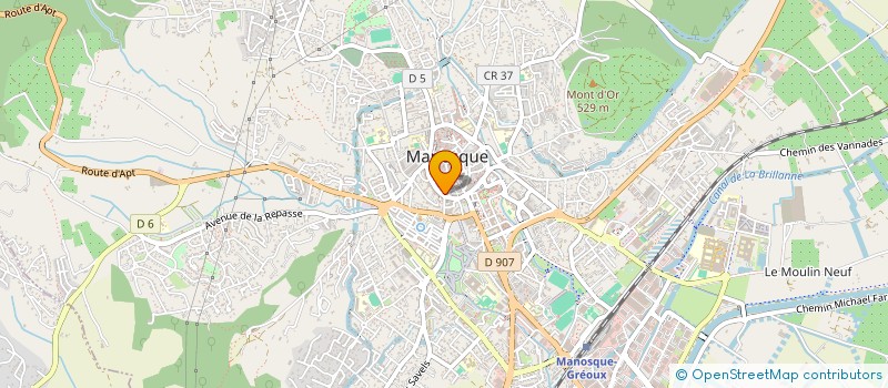 localisation de l'entreprise CAISSE DE CREDIT MUTUEL HAUTE PROVENCE  MANOSQUE