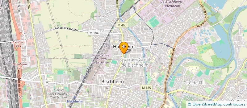 localisation de l'entreprise CAISSE DE CREDIT MUTUEL HOENHEIM  HNHEIM