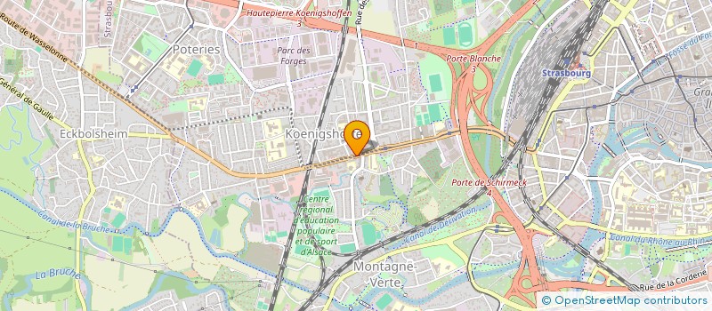 localisation de l'entreprise CAISSE DE CREDIT MUTUEL KOENIGSHOFFEN à STRASBOURG