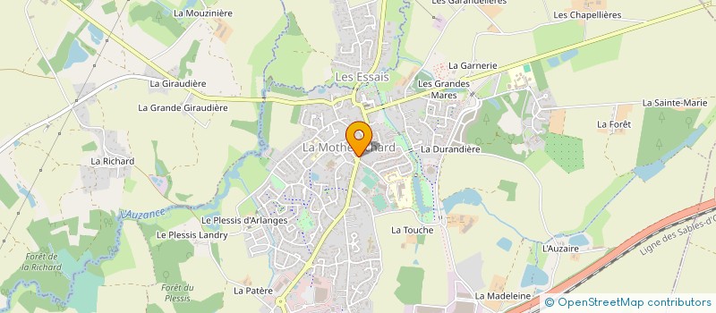 localisation de l'entreprise CAISSE DE CREDIT MUTUEL LA MOTHE ACHARD à LES ACHARDS