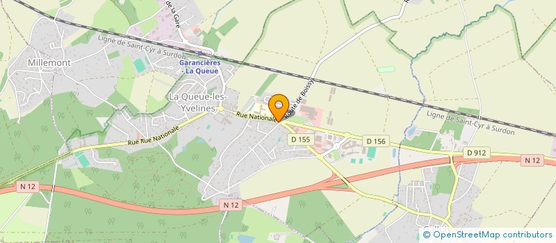 localisation de l'entreprise CAISSE DE CREDIT MUTUEL LA QUEUE LEZ YVELINES  LA QUEUE-LES-YVELINES