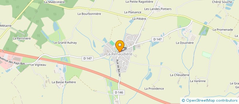 localisation de l'entreprise CAISSE DE CREDIT MUTUEL LA RENAUDIERE  SEVREMOINE