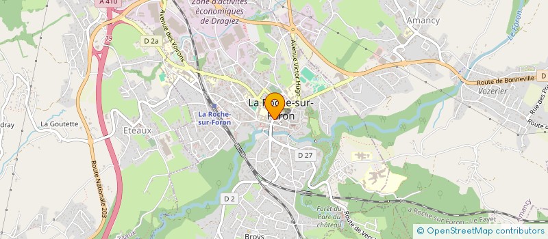 localisation de l'entreprise CAISSE DE CREDIT MUTUEL LA ROCHE-REIGNIER  LA ROCHE SUR FORON