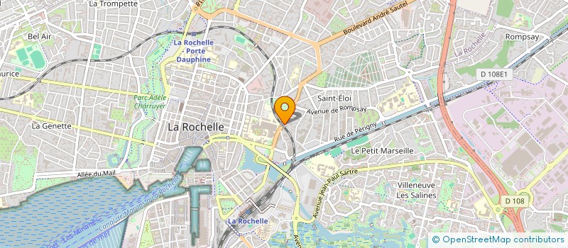 localisation de l'entreprise CAISSE DE CREDIT MUTUEL LA ROCHELLE SUD  LA ROCHELLE