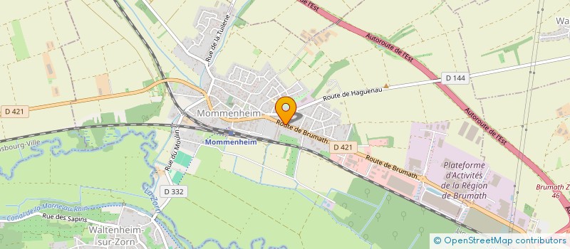 localisation de l'entreprise CAISSE DE CREDIT MUTUEL LA VALLEE  MOMMENHEIM