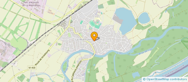 localisation de l'entreprise CAISSE DE CREDIT MUTUEL LA WANTZENAU  LA WANTZENAU