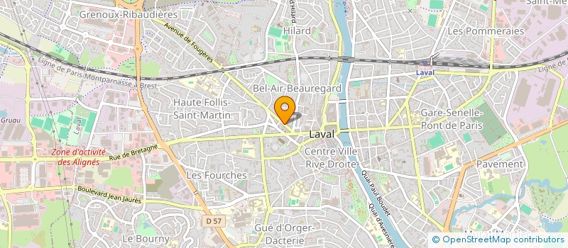 localisation de l'entreprise CAISSE DE CREDIT MUTUEL LAVAL BRETAGNE à LAVAL