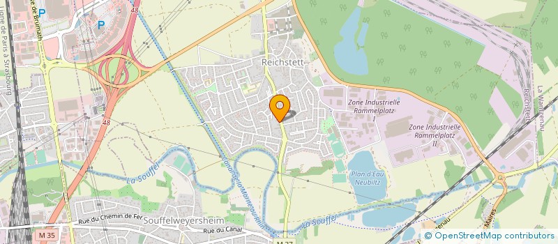 localisation de l'entreprise CAISSE DE CREDIT MUTUEL LES TROIS CHENES  REICHSTETT