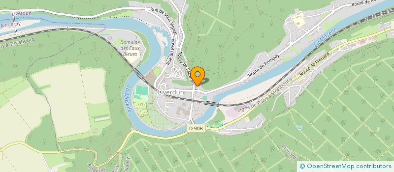 localisation de l'entreprise CAISSE DE CREDIT MUTUEL LIVERDUN  LIVERDUN