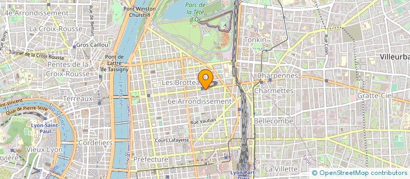 localisation de l'entreprise CAISSE DE CREDIT MUTUEL LYON TETE D'OR  LYON