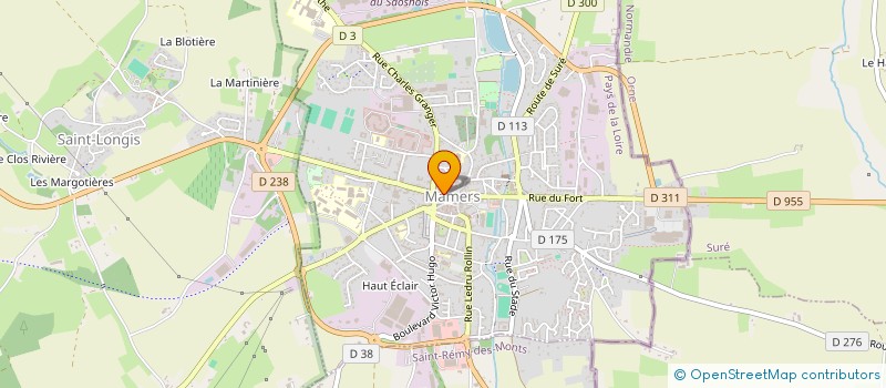 localisation de l'entreprise CAISSE DE CREDIT MUTUEL MAMERS à MAMERS