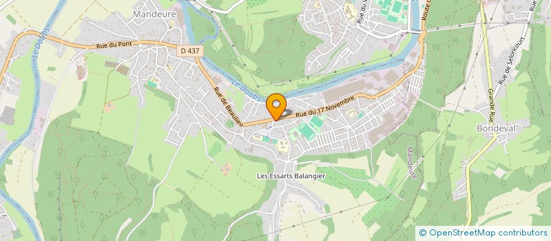 localisation de l'entreprise CAISSE DE CREDIT MUTUEL MANDEURE VALENTIGNEY  MANDEURE