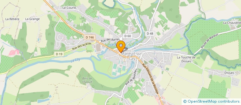 localisation de l'entreprise CAISSE DE CREDIT MUTUEL MAREUIL SUR LAY  MAREUIL-SUR-LAY-DISSAIS