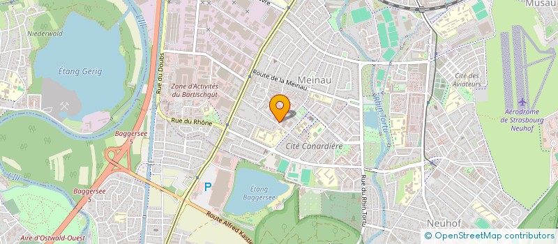 localisation de l'entreprise CAISSE DE CREDIT MUTUEL MEINAU CANARDIERE à STRASBOURG