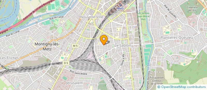 localisation de l'entreprise CAISSE DE CREDIT MUTUEL METZ SABLON  METZ