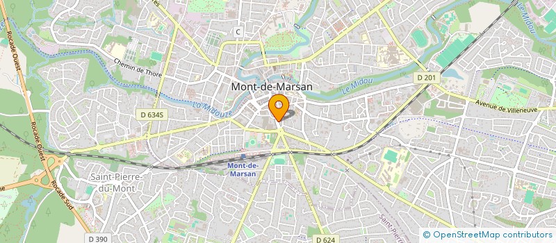 localisation de l'entreprise CAISSE DE CREDIT MUTUEL MONT DE MARSAN  MONT-DE-MARSAN