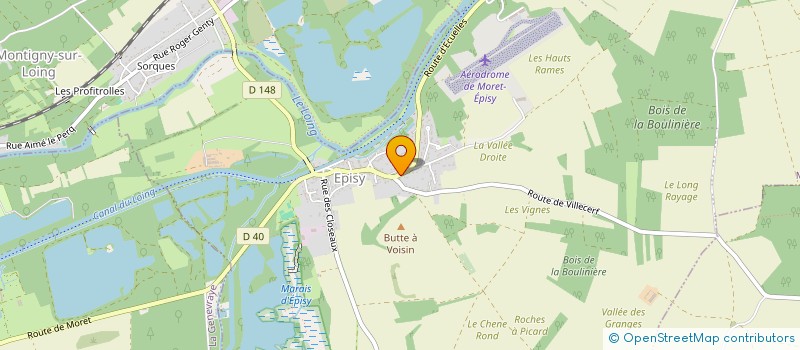 localisation de l'entreprise CAISSE DE CREDIT MUTUEL MORET SUR LOING  MORET-LOING-ET-ORVANNE