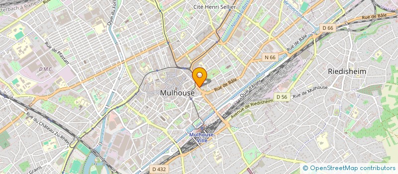 localisation de l'entreprise CAISSE DE CREDIT MUTUEL MULHOUSE SAINT GENEVE  MULHOUSE