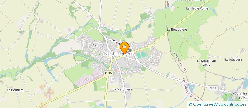 localisation de l'entreprise CAISSE DE CREDIT MUTUEL NIEUL LE DOLENT  NIEUL-LE-DOLENT