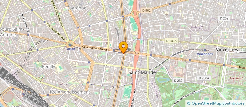 localisation de l'entreprise CAISSE DE CREDIT MUTUEL PARIS 12/20 SAINT MANDE-MARAICHERS  PARIS